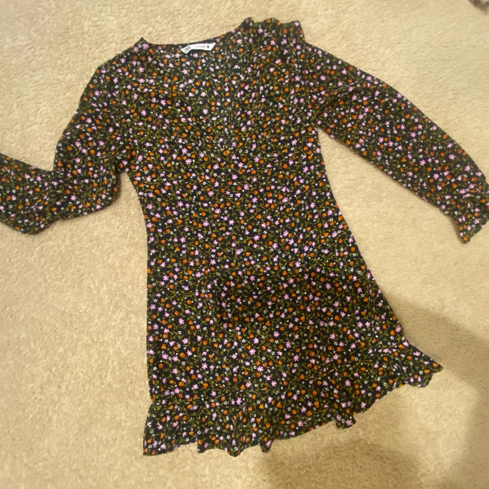 ZARA FLORAL PRINT DRESS